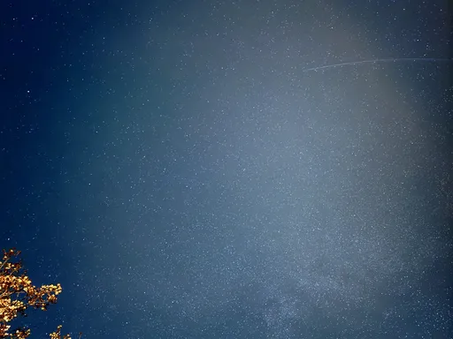 Glowing Autumn Night Sky